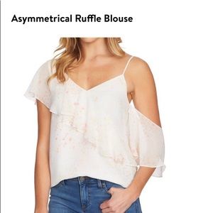 1.State Asymmetrical Ruffle Blouse
